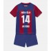 Tanie Strój piłkarski Barcelona Joao Felix #14 Koszulka Podstawowej dla dziecięce 2023-24 Krótkie Rękawy (+ szorty)